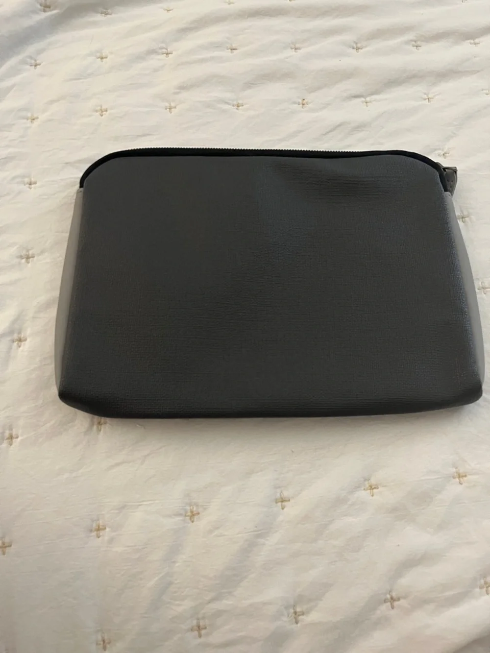 Tumi Gray and Black Two-Tone Toiletry Pouch